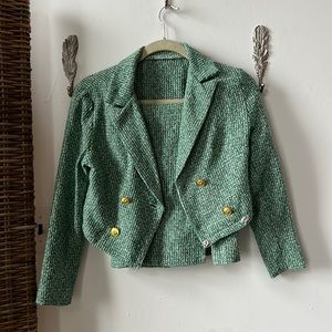 Adorable fun fashion two piece jacket and skirt, altered to size XS